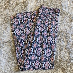 Flowy Aztec print pants